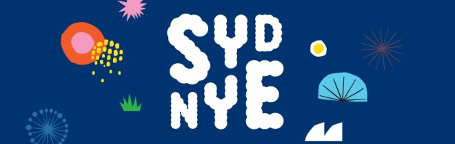 Shows this year's Sydney NYE artwork