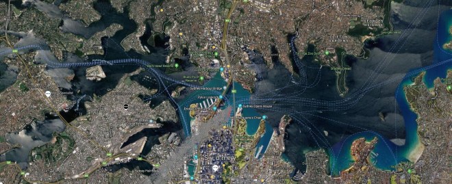 Shows visitors where pyrotechnic smoke is forecasted to go