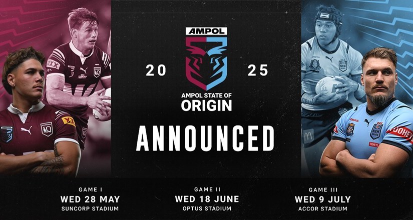 ‘State Of Origin’ 2025 Schedules Released With Women’s Matches Confined To&nbsp;May